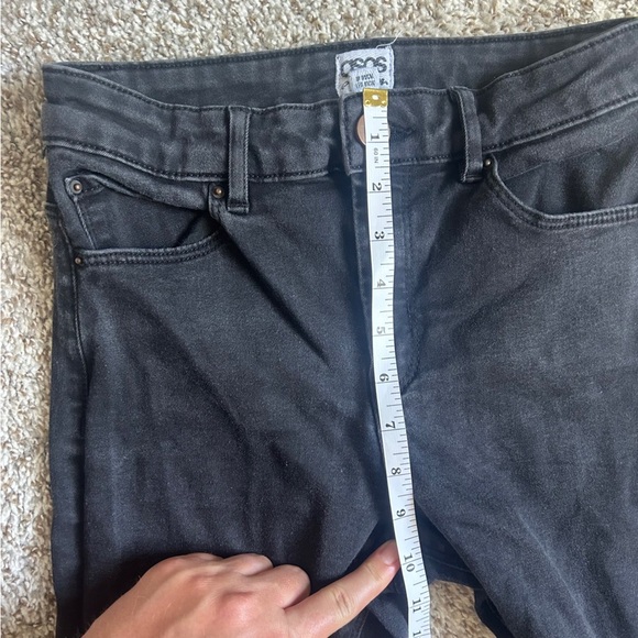 🦋 ASOS Black Skinny Jeans Distressed Stretch Denim Casual Streetwear 26 - Picture 7 of 8
